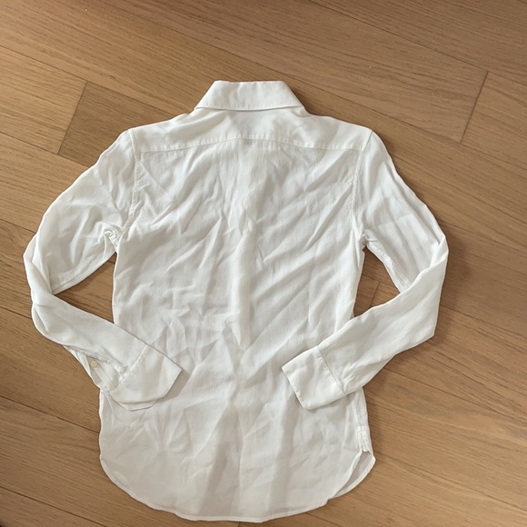 Saint Laurent White Shirt in Silk Crepe - Picture 3 of 7